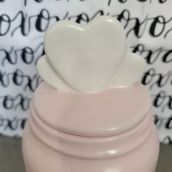 Rae Dunn Matte Pink Candy Hearts Baby Canister - Valentine's Day Decor - Picture 5 of 9